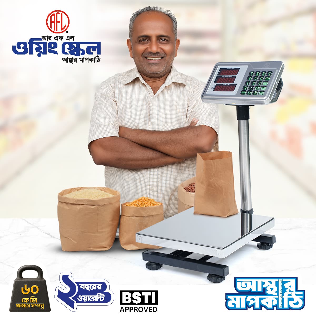 RFL Weighing Scale 60 Kg (Small)