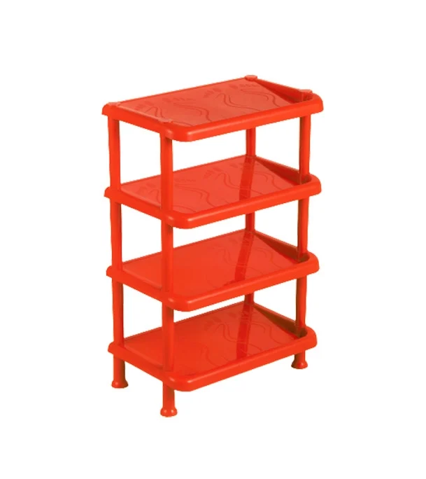 Premium Shoe Rack Red 4 Step Red-TEL